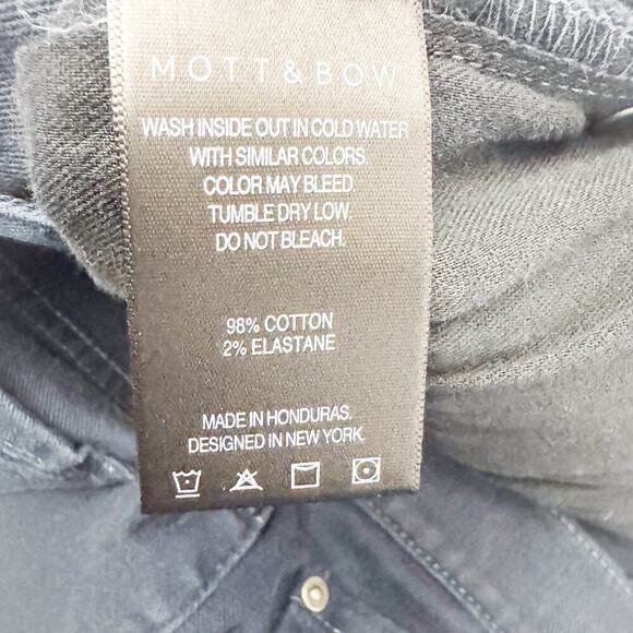 Mott & Bow Slim Mercury Blue Straight Leg Denim Jeans Size 34 x 32 - Picture 7 of 10